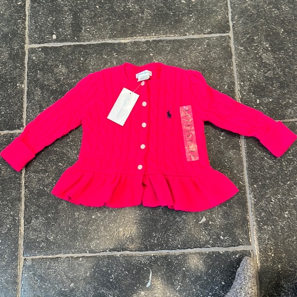 Pink Ralph Lauren Baby Girl Sweater - Picture 1 of 3